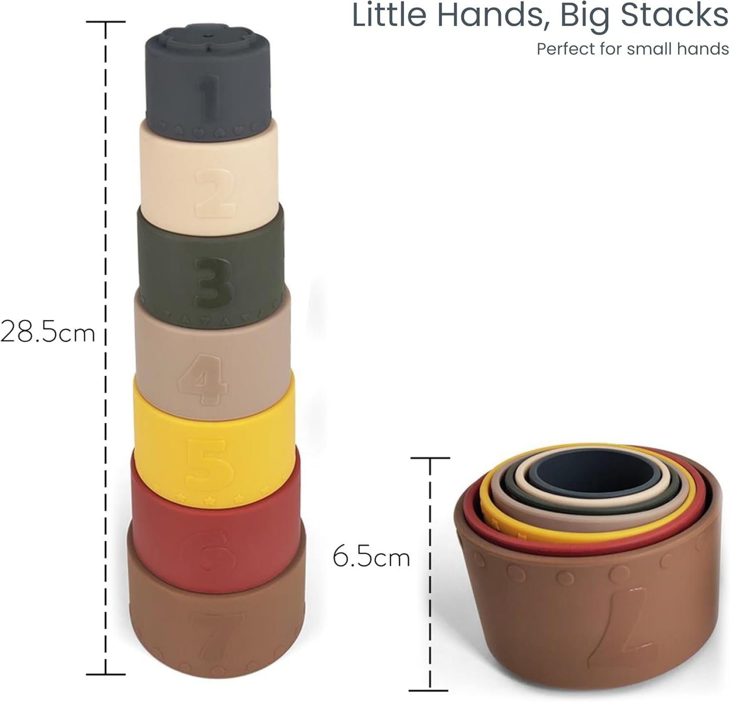 Silicone Baby Stacking Cups