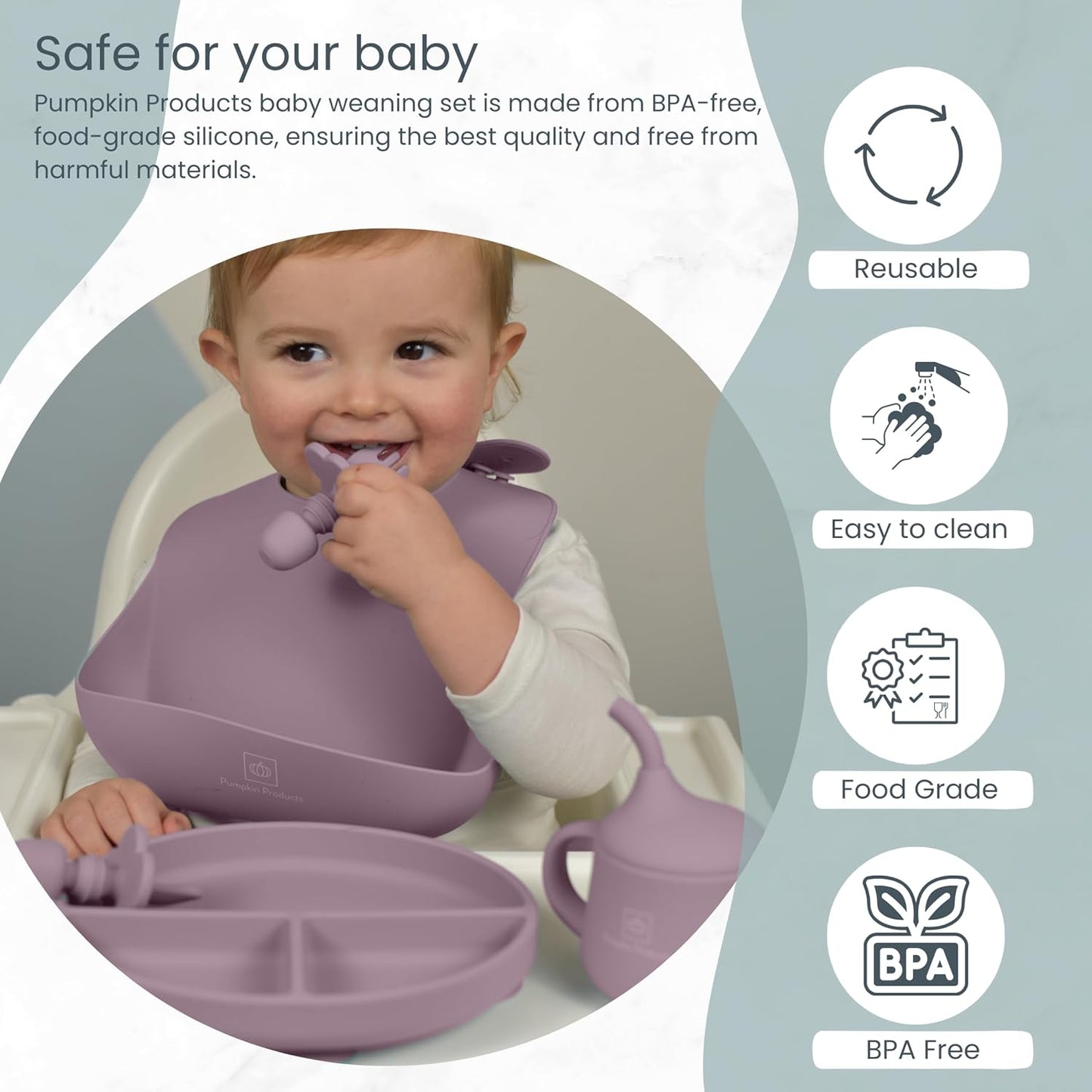 Silicone Baby Weaning Set